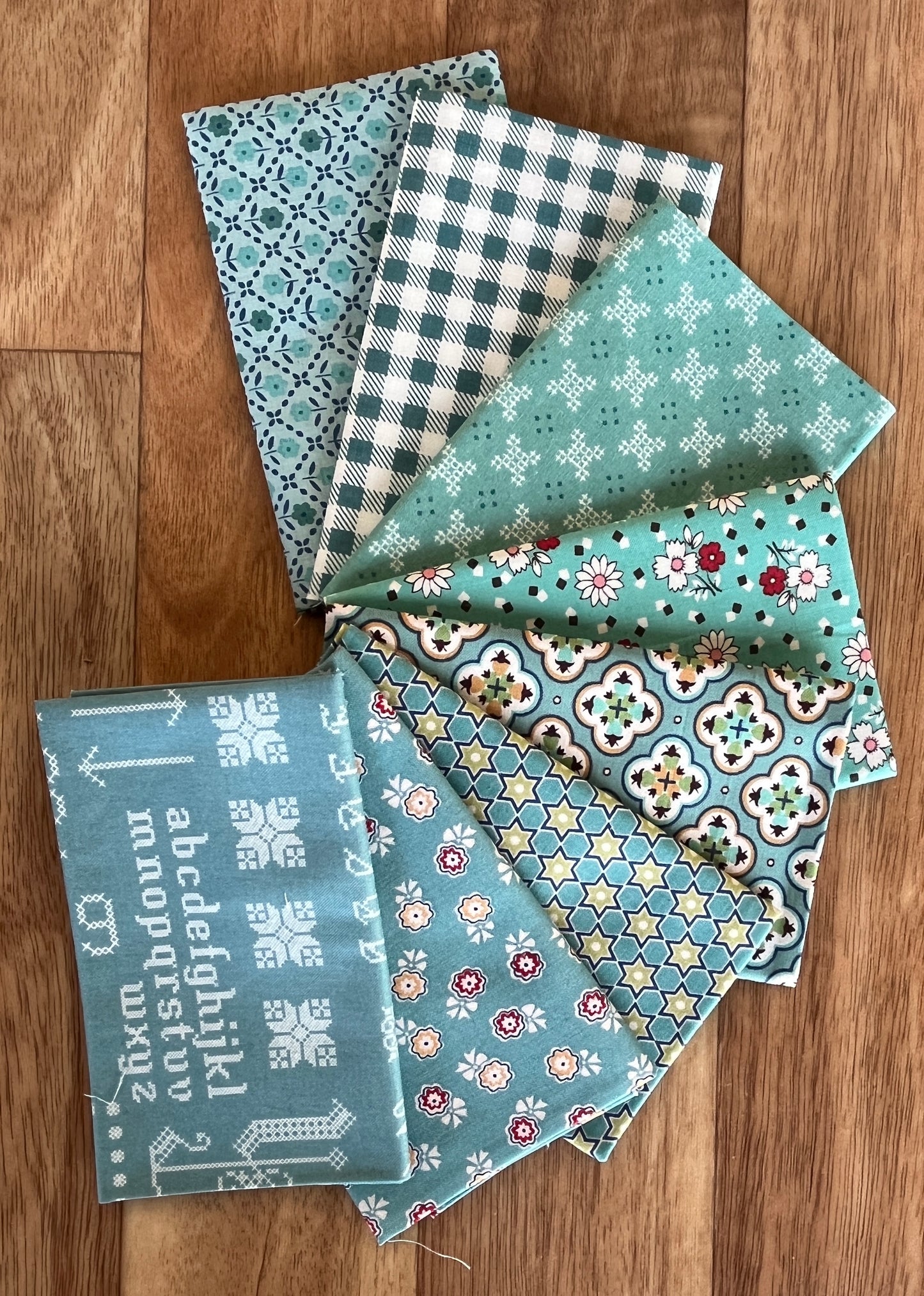 Light Blue Fat Eighth Bundle Lori Holt for Riley Blake Designs