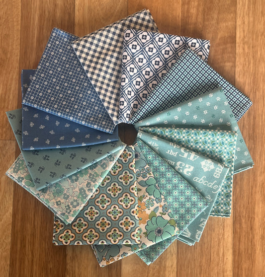 Blues Fat Quarter Bundle Lori Holt for Riley Blake Designs