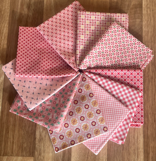 Pinks Fat Quarter Bundle Lori Holt for Riley Blake Designs