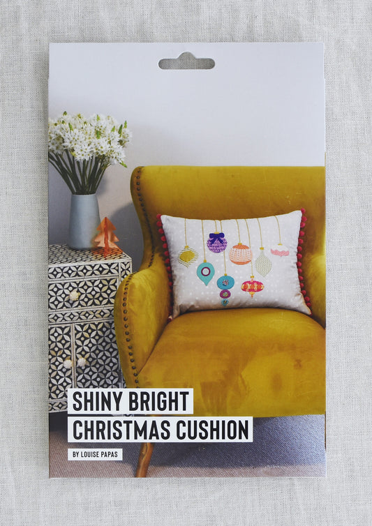 Shiny Bright Christmas Cushion Pattern Louise Papas
