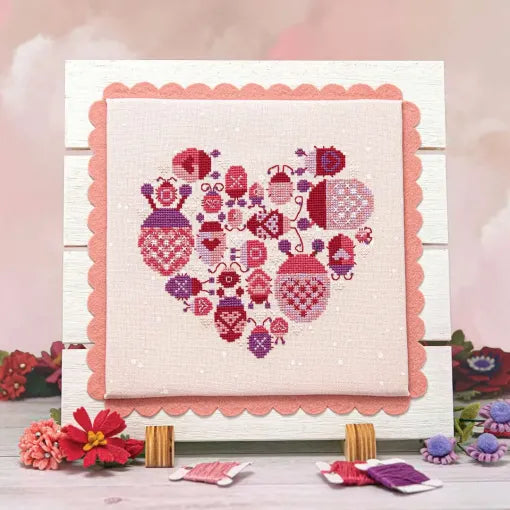 Lovebugs Cross Stitch Pattern by Counting Puddles