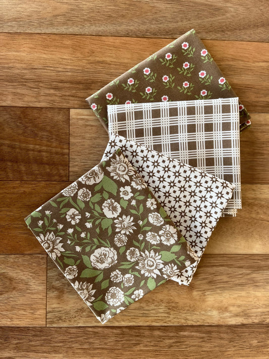 Lovestruck Browns Fat Quarter Bundle by Lella Boutique for Moda Fabrics