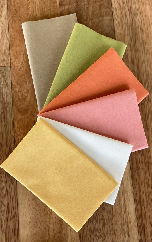 Lucky Bella Solid Coordinates Fat Eighth Bundle by Sweetwater for Moda Fabrics