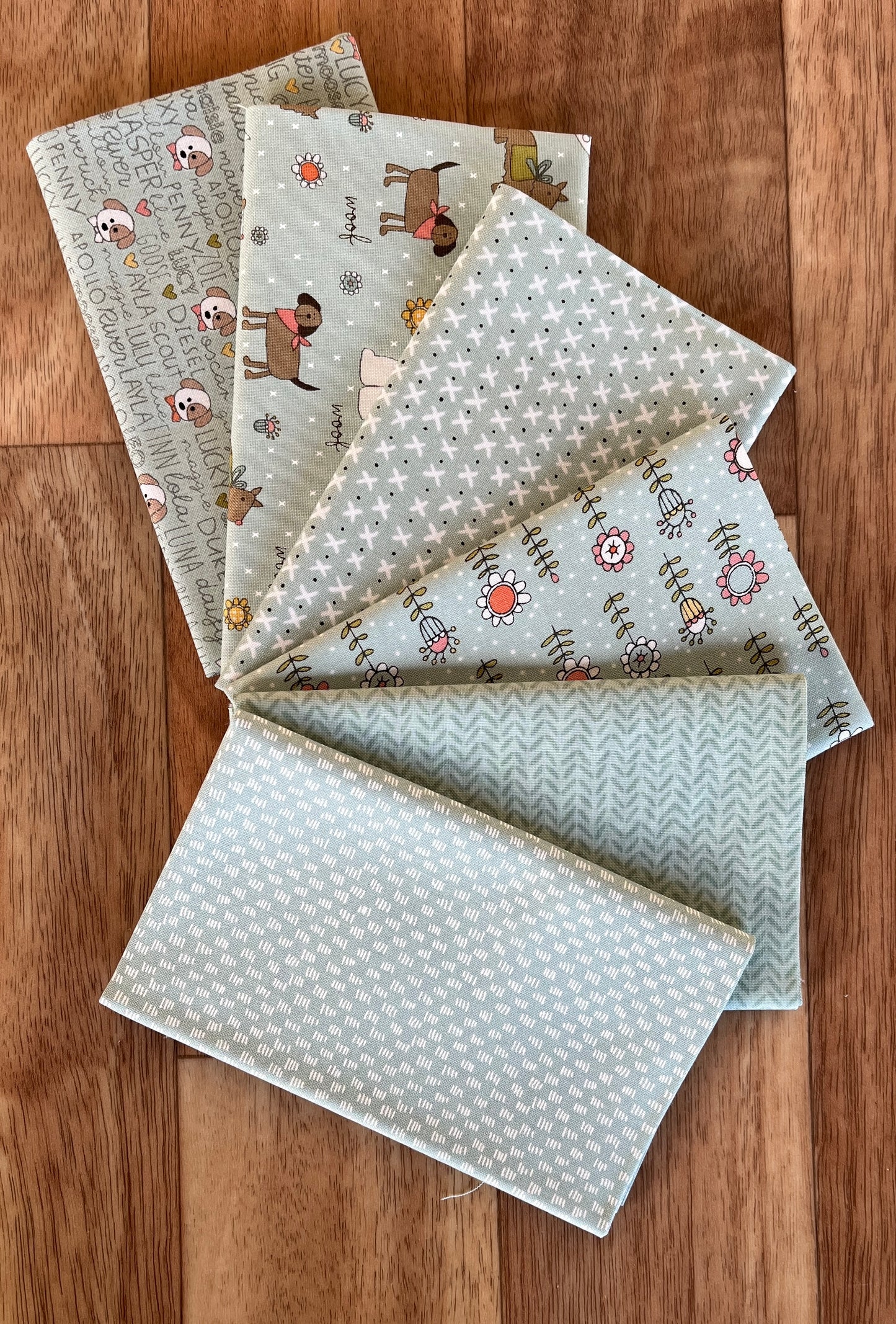 Lucky Blues Fat Eighth Bundle by Sweetwater for Moda Fabrics