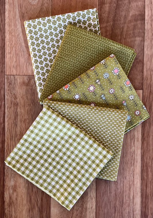 Lucky Greens Fat Quarter Bundle by Sweetwater for Moda Fabrics