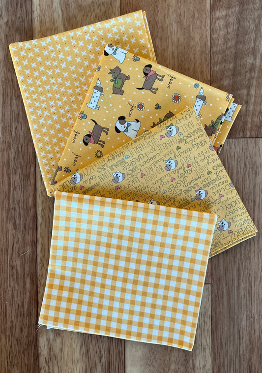 Lucky Yellow Fat Quarter Bundle by Sweetwater for Moda Fabrics