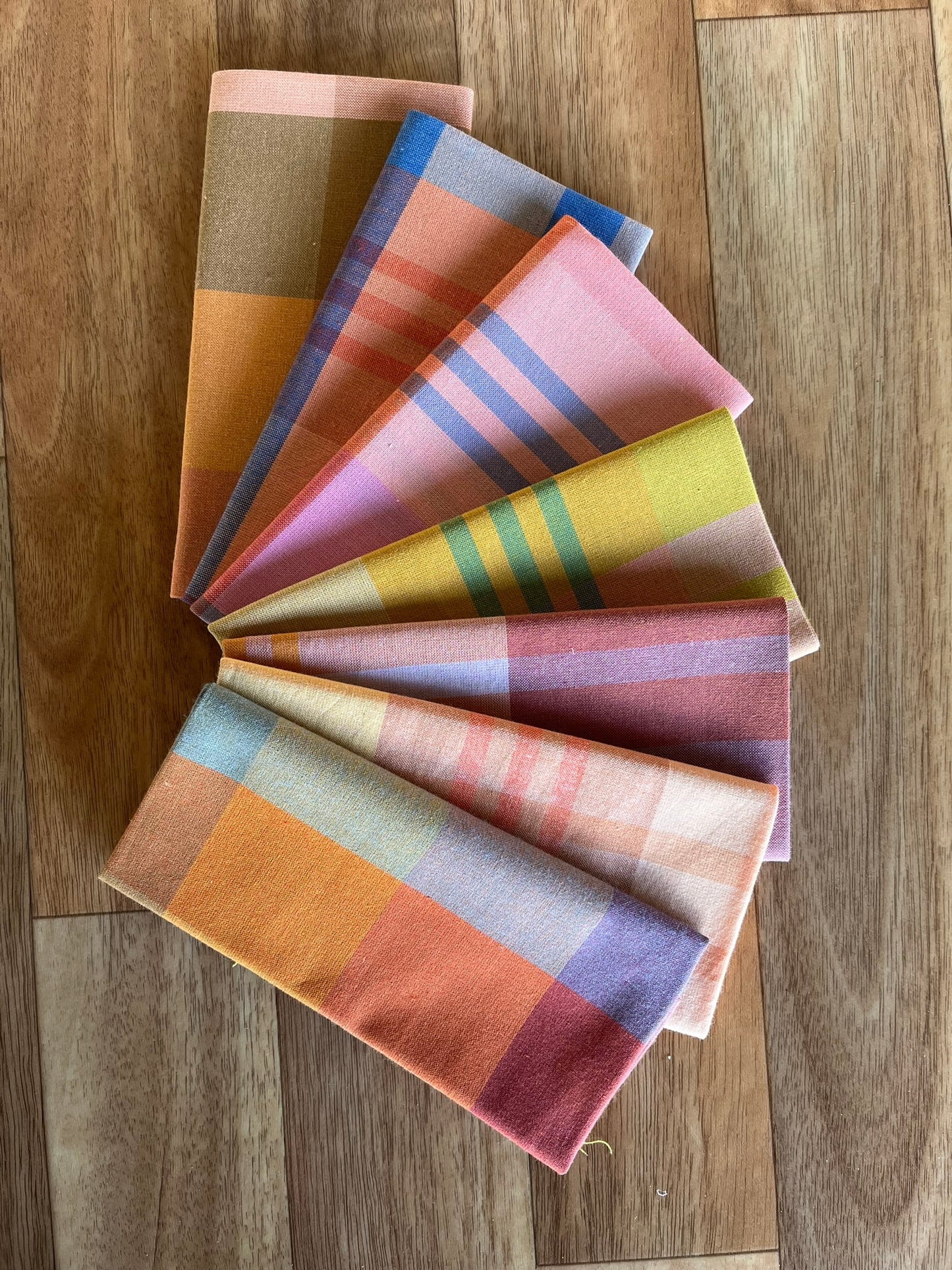 Lumiere Wide Happy Checkers Fat Eighth Bundle by Fableism