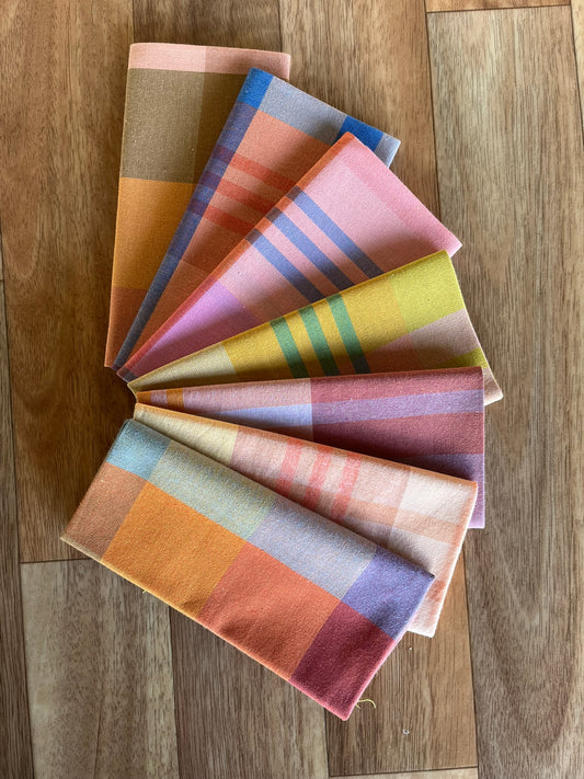 Lumiere Wide Happy Checkers Fat Eighth Bundle by Fableism