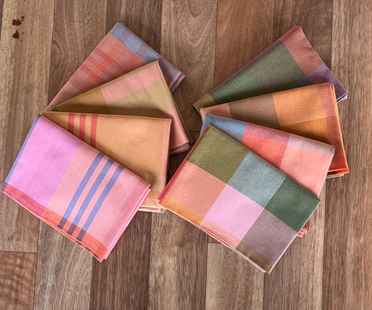 Lumiere Wide Happy Checkers Fat Quarter Bundle by Fableism