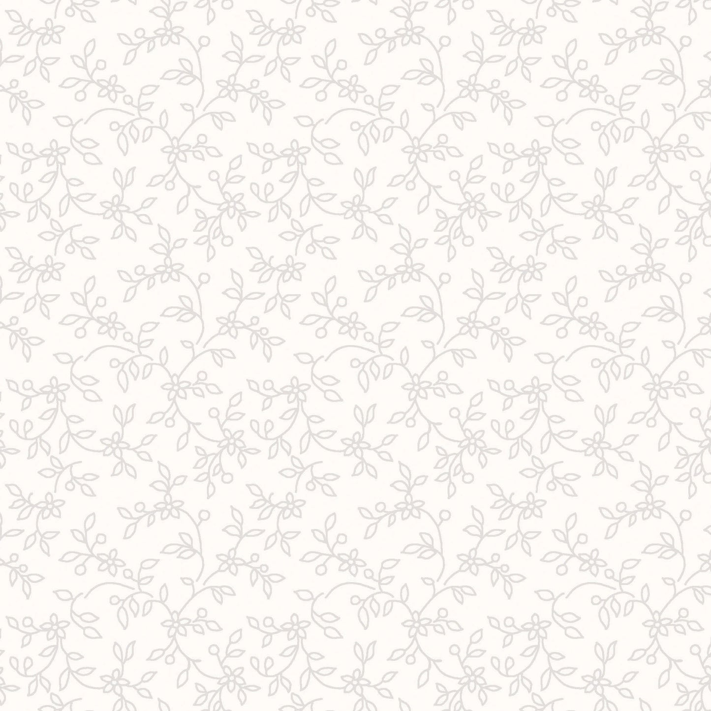Solitaire Star Lacy-Vines Soft White MAS207-SW by Maywood Studio (sold in 25cm increments)