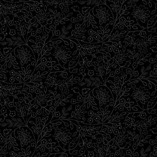 Solitaire Jasmine Black MAS327-J by Maywood Studio (sold in 25cm increments)