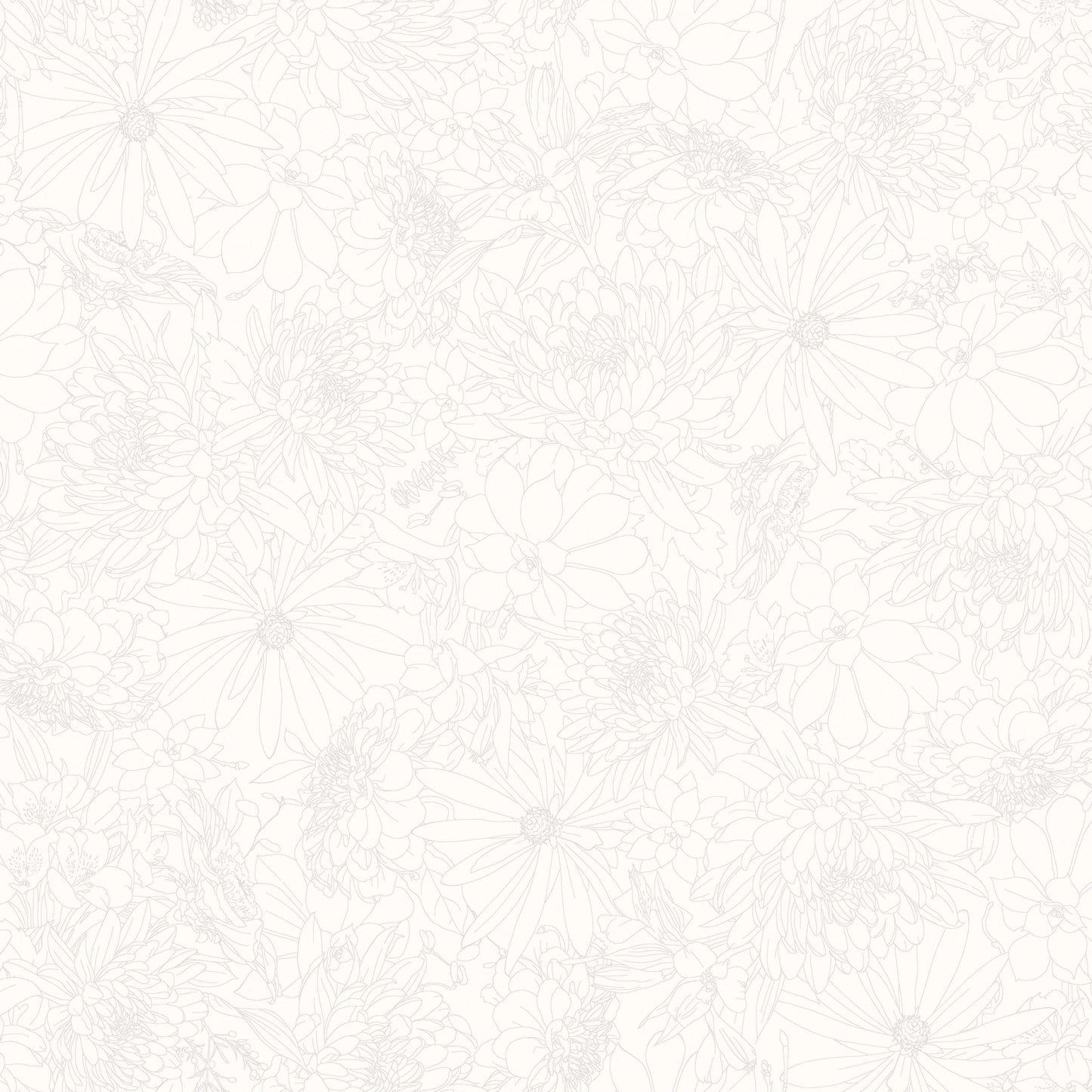 Solitaire Blossom Soft White MAS328-SW by Maywood Studio (sold in 25cm increments)