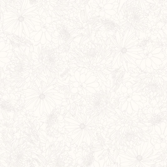 Solitaire Blossom Soft White MAS328-SW by Maywood Studio (sold in 25cm increments)