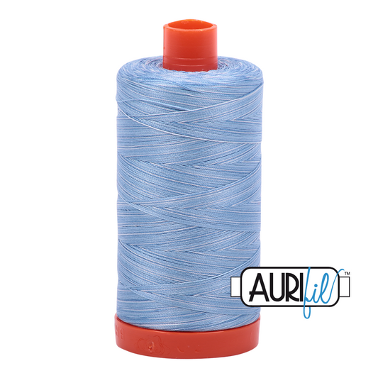 Aurifil 50wt Cotton 3770 Stone Washed Denim Variegated 1300m Spool