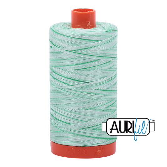 Aurifil 50wt Cotton 4661 Mint Julep Variegated 1300m Spool