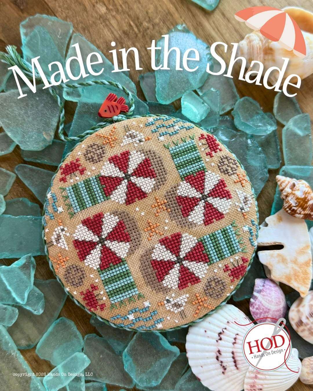 Made In The Shade Cross Stitch Pattern by Hands on Design