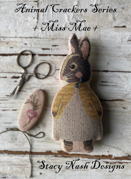 Animal Crackers Maggie Mae Cross Stitch Pattern by Stacy Nash