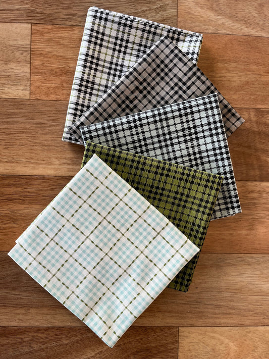 Main Street Plaids Fat Quarter Bundle by Sweetwater for Moda Fabrics