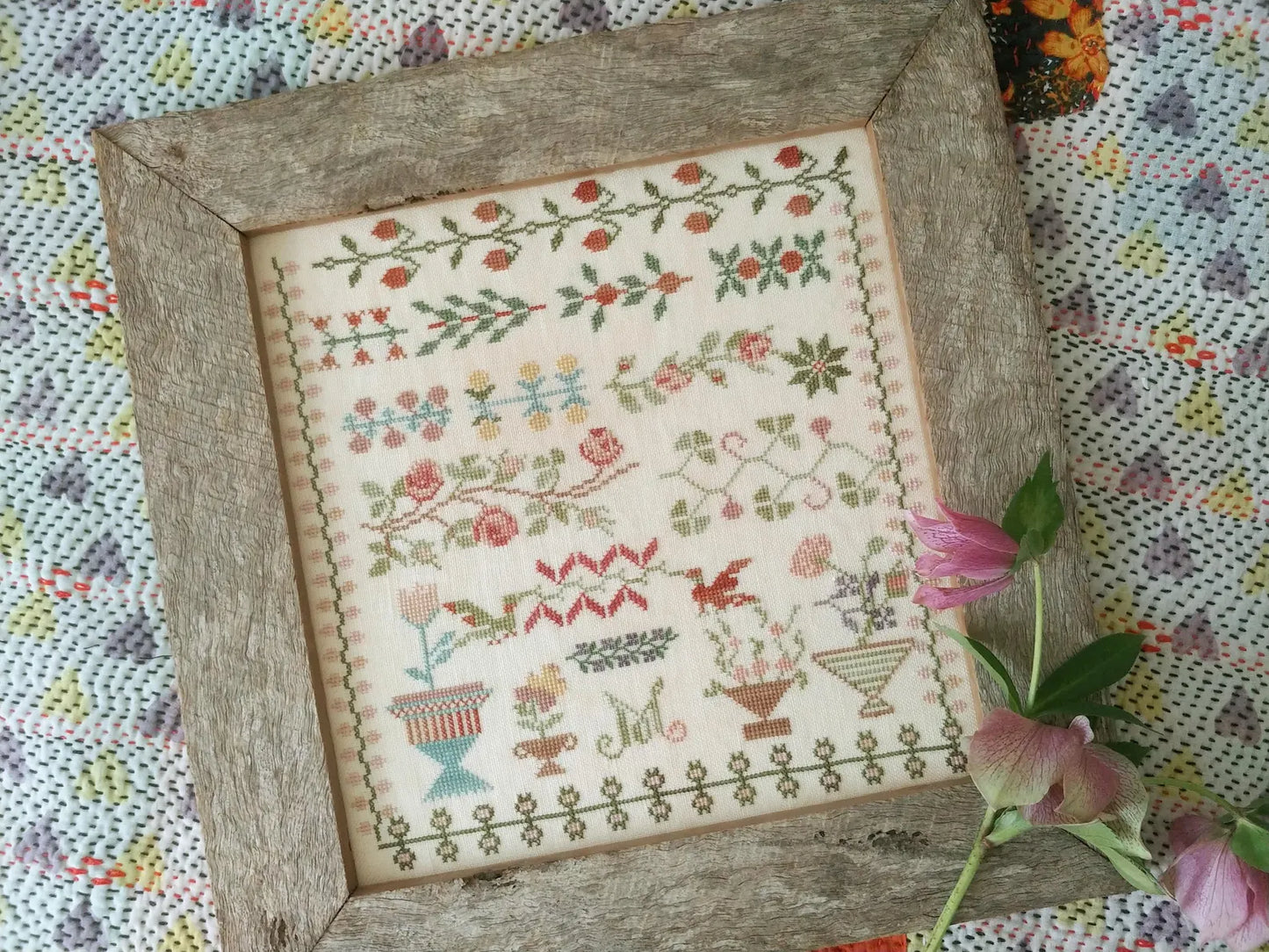 Manons Garden Cross Stitch pattern Mojo Stitches
