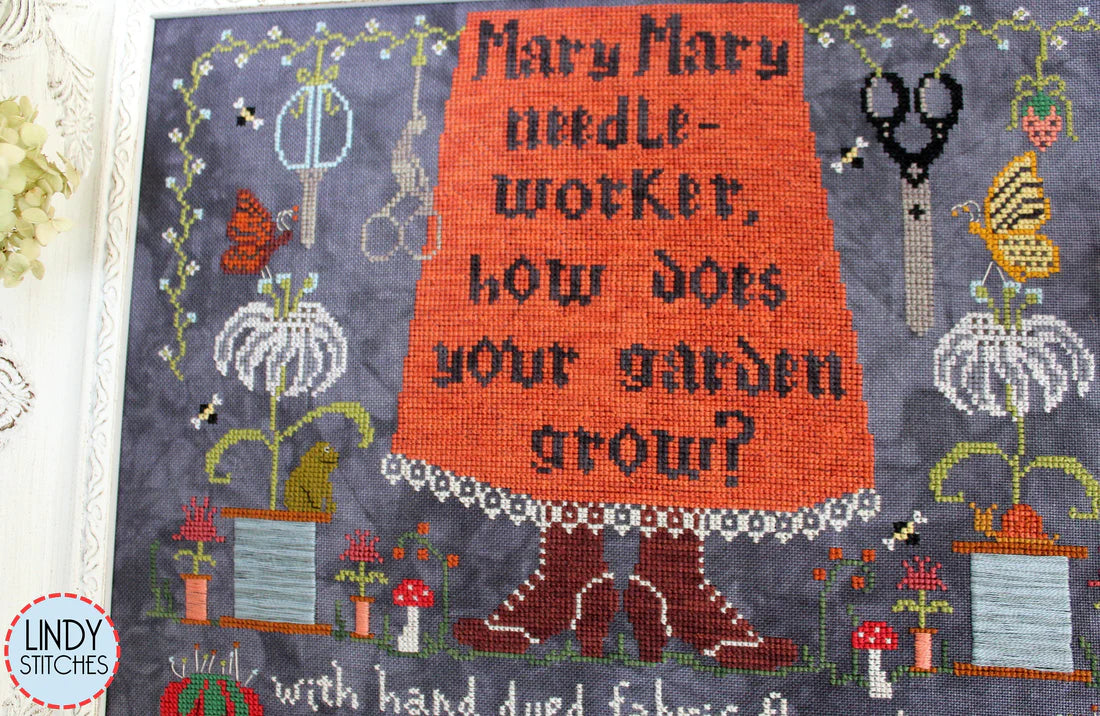 Mary Mary Needleworker Cross Stitch Pattern by Lindy Stitches