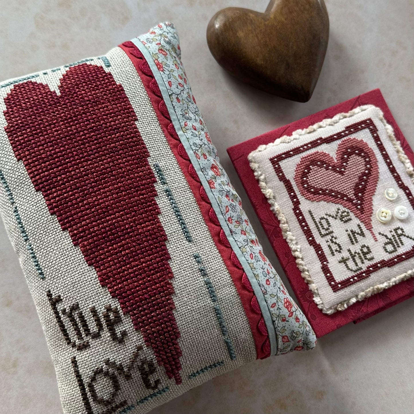 Mementos of the Heart Cross Stitch Pattern Heart in Hand