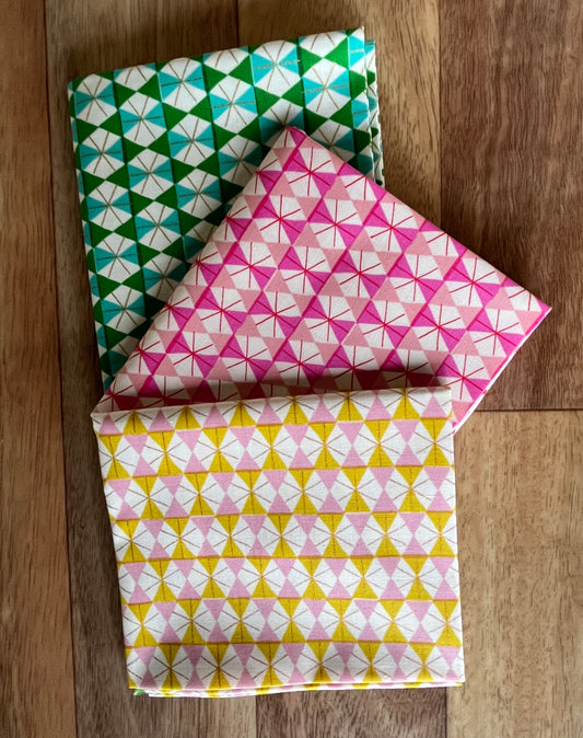 Merry Happy Geometrics Fat Quarter Bundle by Kimberly Kight for Ruby Star Society