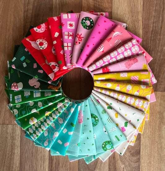 Merry Happy Fat Quarter Bundle by Kimberly Kight for Ruby Star Society
