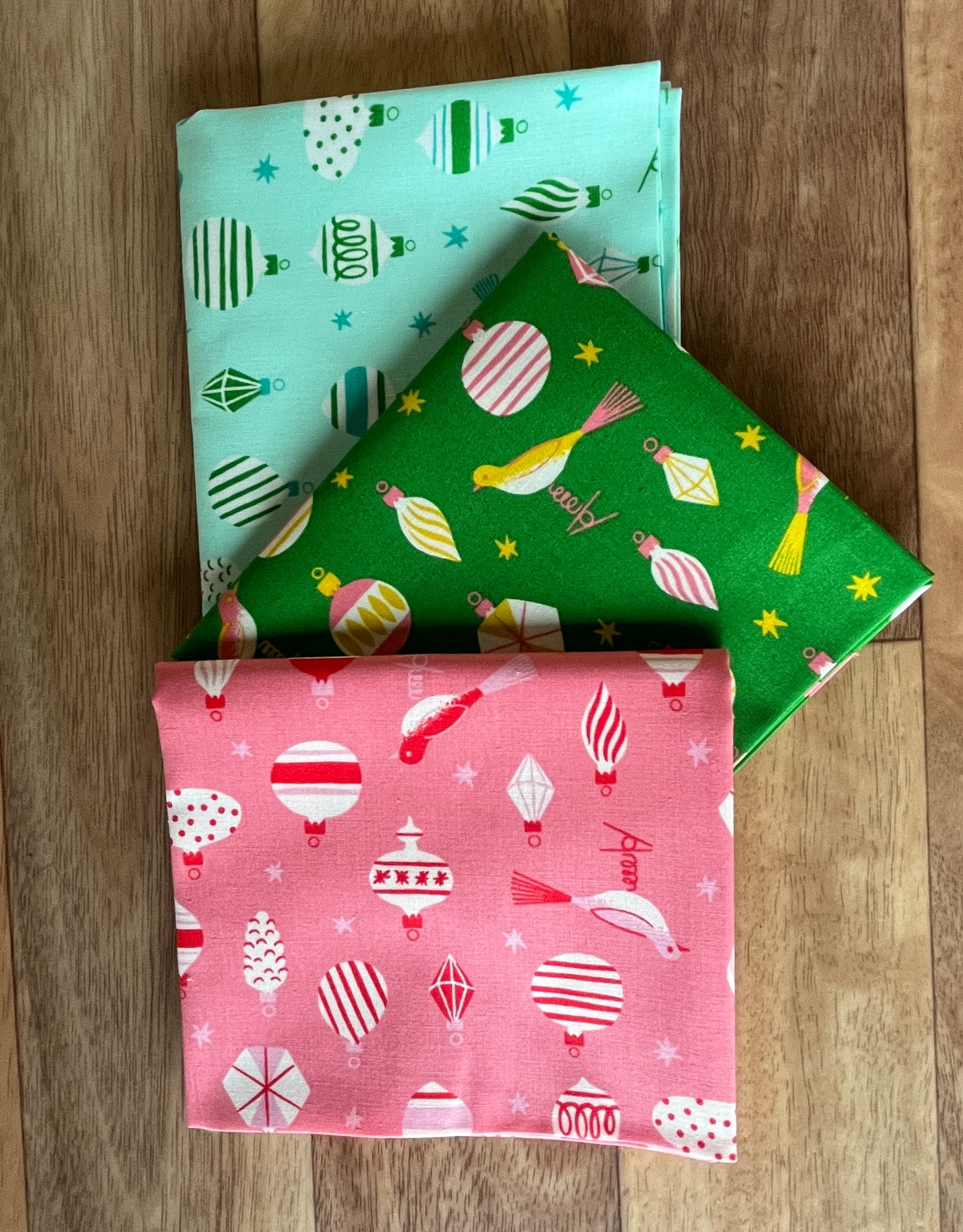 Merry Happy Ornaments Fat Quarter Bundle by Kimberly Kight for Ruby Star Society
