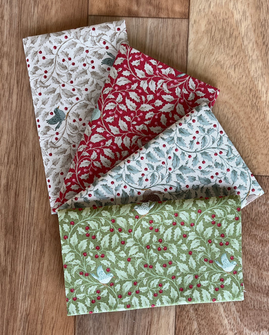 Tilda Merry Little Christmas Holly Fat Eighth Bundle