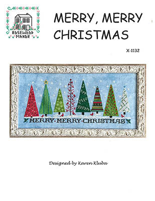 Merry Merry Christmas Cross Stitch Pattern by Rosewood Manor