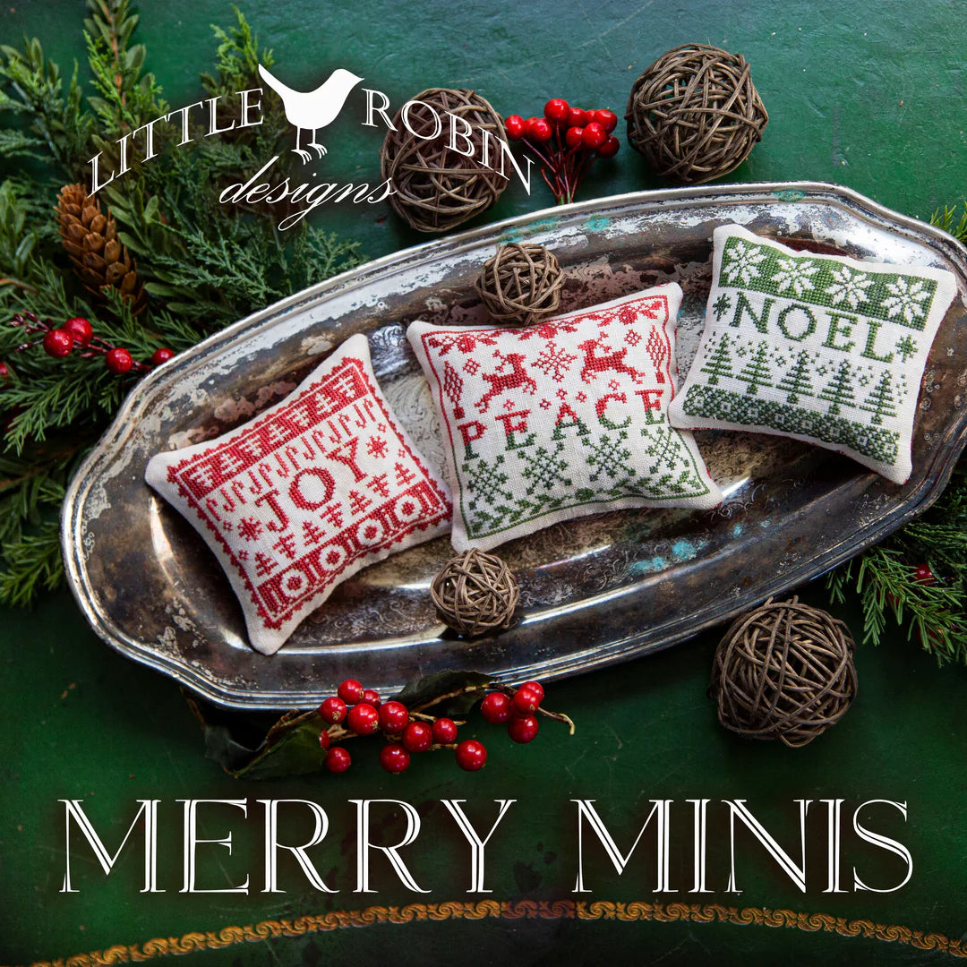 Merry Minis Cross Stitch Pattern by Little Robin Designs