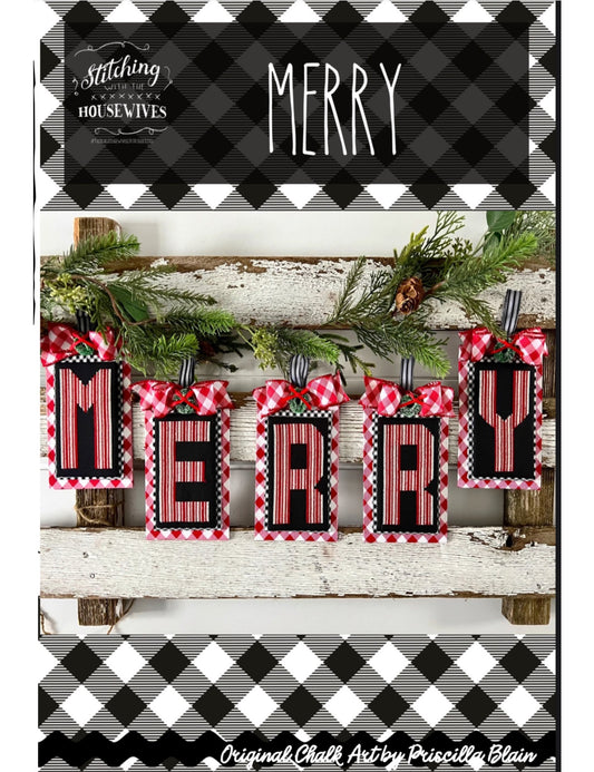 MERRY Cross Stitch Pattern by Stitching with the Housewives