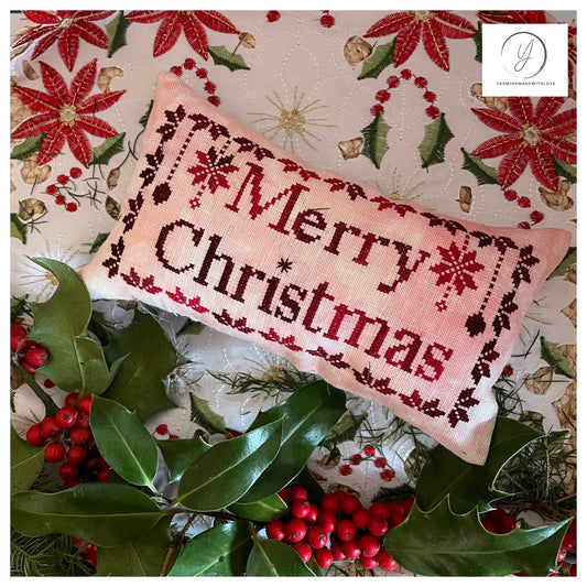 Merry Christmas Cross Stitch Pattern by Yasmins Made With Love