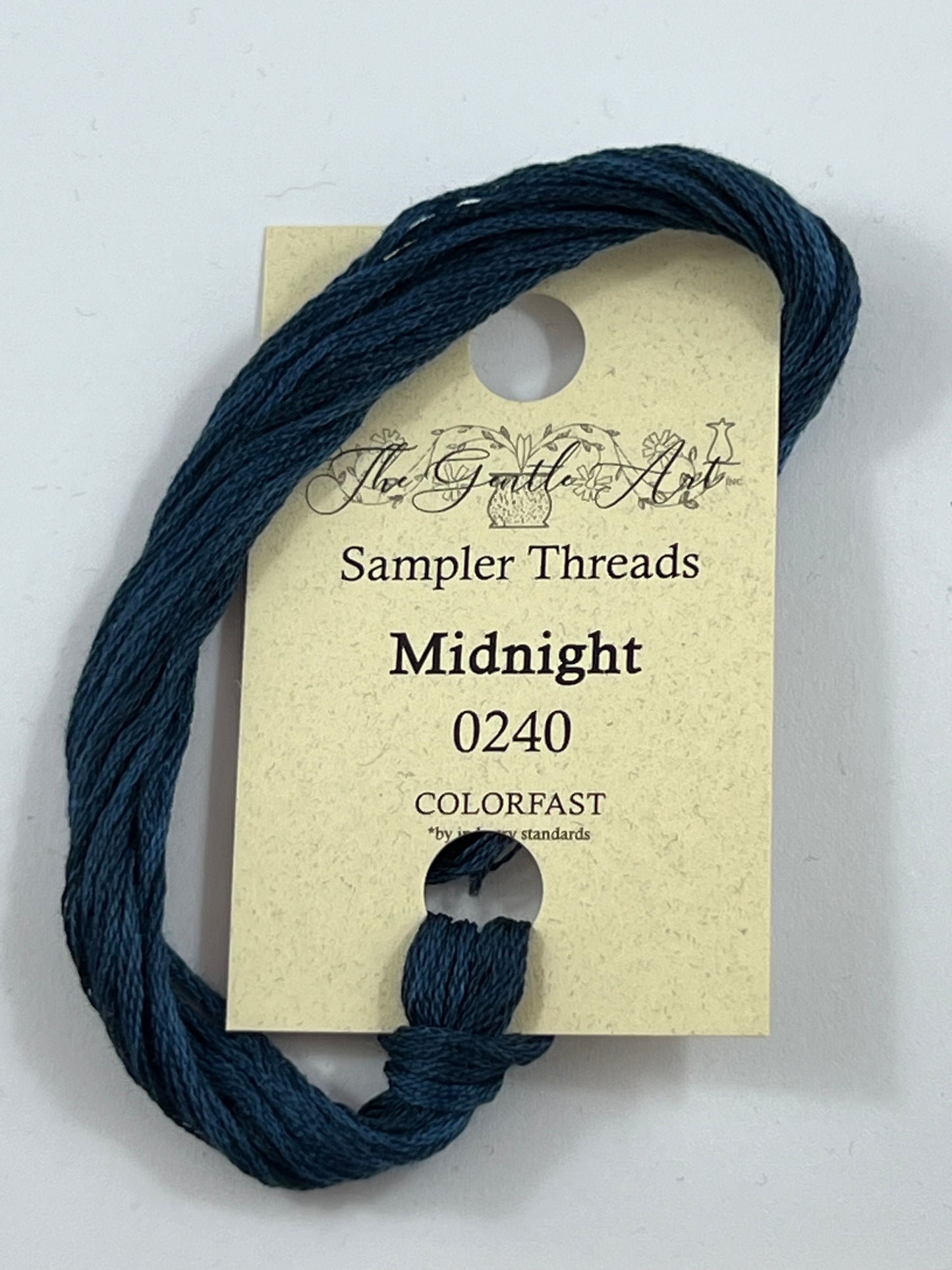 Midnight 0240 The Gentle Art Sampler Thread 6 Stranded Hand Dyed Embroidery Floss