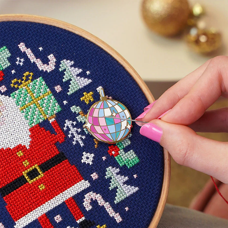 Mirror Ball Magnetic Needle Minder by Caterpillar Cross Stitch