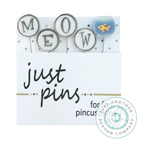 M is for Meow Just Pins by Just Another Button Co