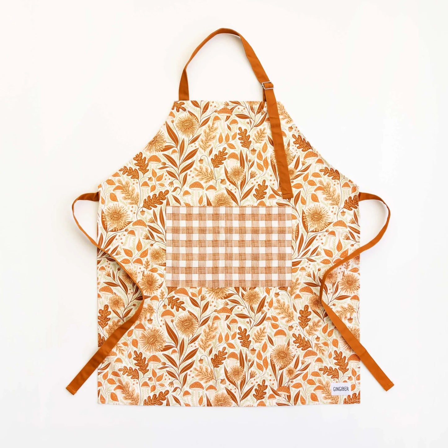 Mushroom Medley Apron by Gingiber