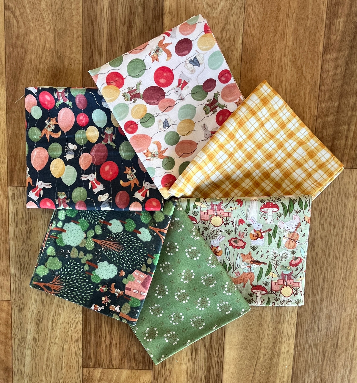 Musical Willow Fat Quarter Bundle by Mel Armstrong for Nutex Fabric