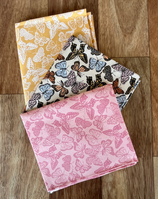 My Secret Garden Butterflies Fat Quarter Bundle by Stacy Iest Hsu for Moda Fabrics