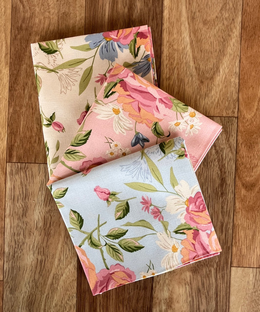 My Secret Garden Large Floral Fat Quarter Bundle by Stacy Iest Hsu for Moda Fabrics