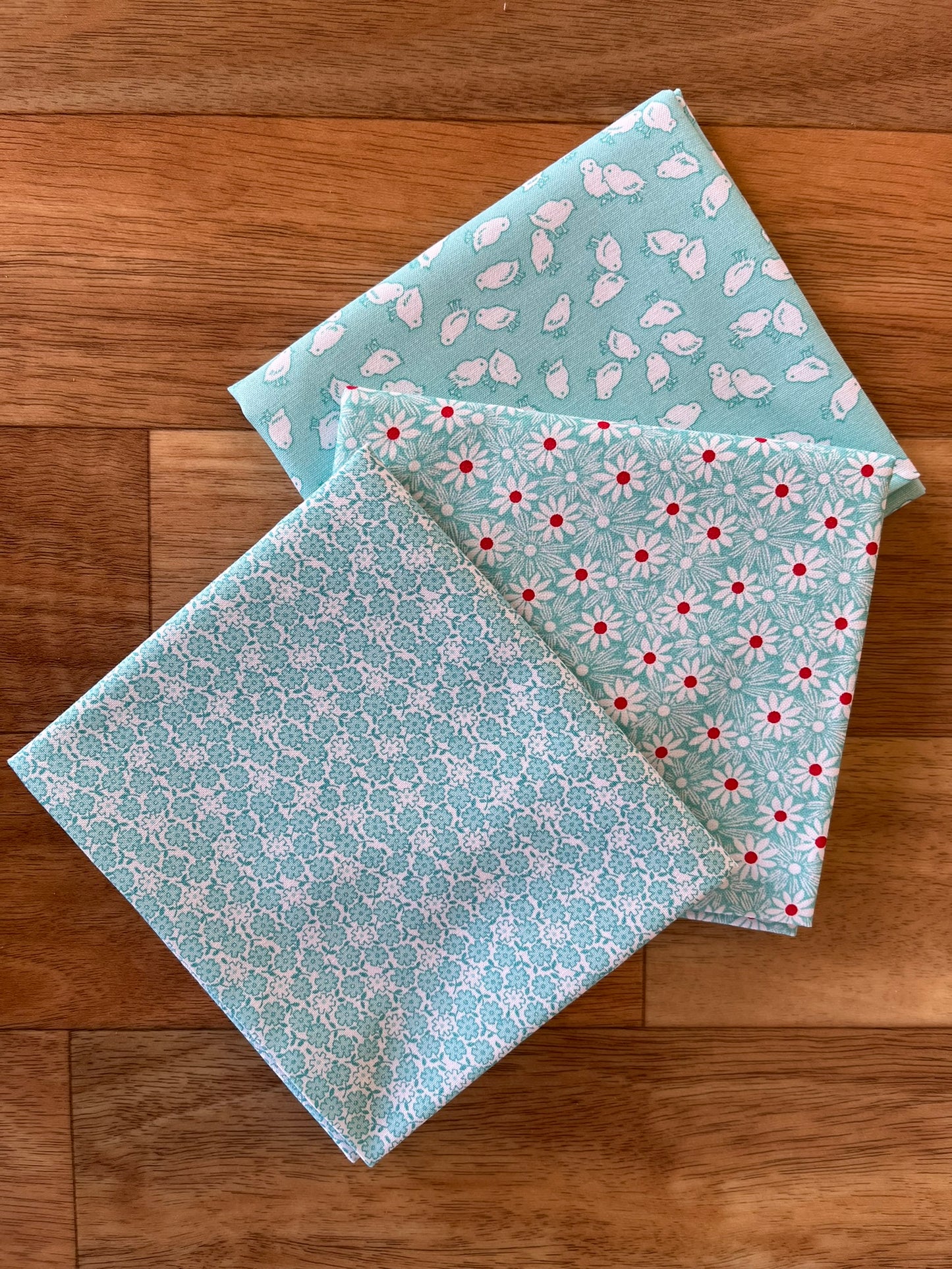 Nana Mae 7 Aqua Quarter Bundle by Henry Glass Fabrics