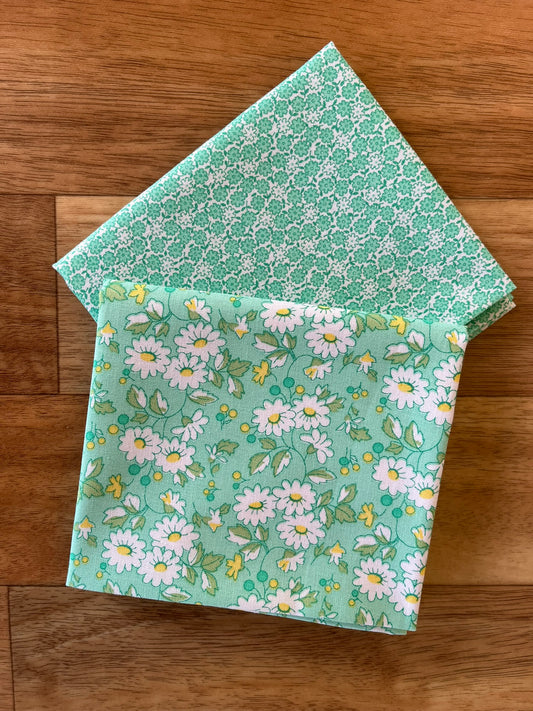 Nana Mae 7 Mint Fat Quarter Bundle by Henry Glass Fabrics