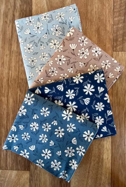 Natures Sketchbook Flowers Fat Quarter Bundle by Elena Amo for Moda fabrics