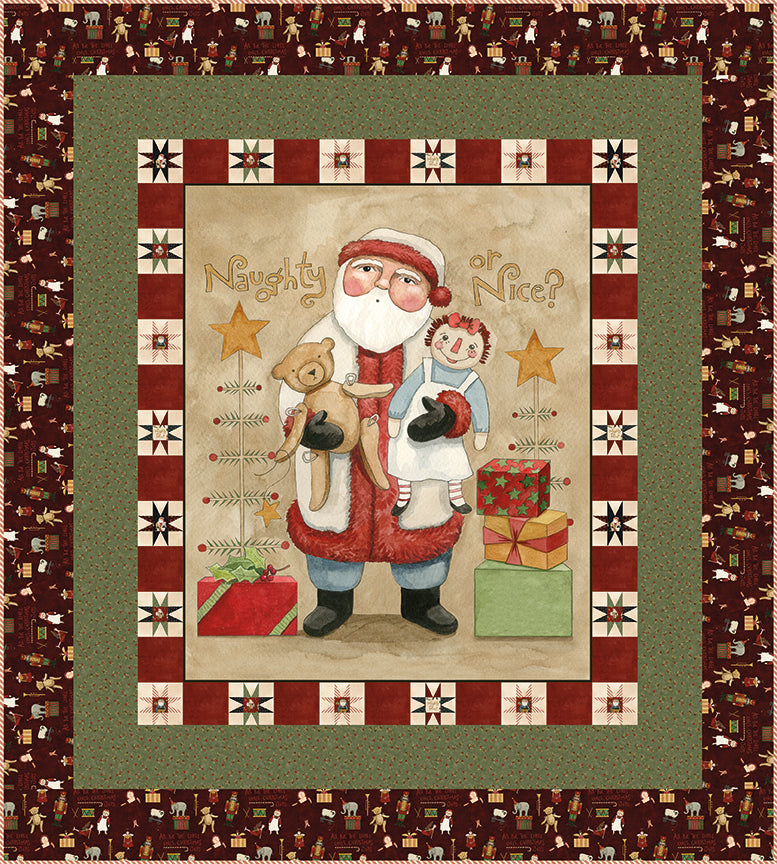 Naughty and Nice Holly Berries Parchment C16263 by Teresa Kogut for Riley Blake fabrics (sold in 25cm increments)