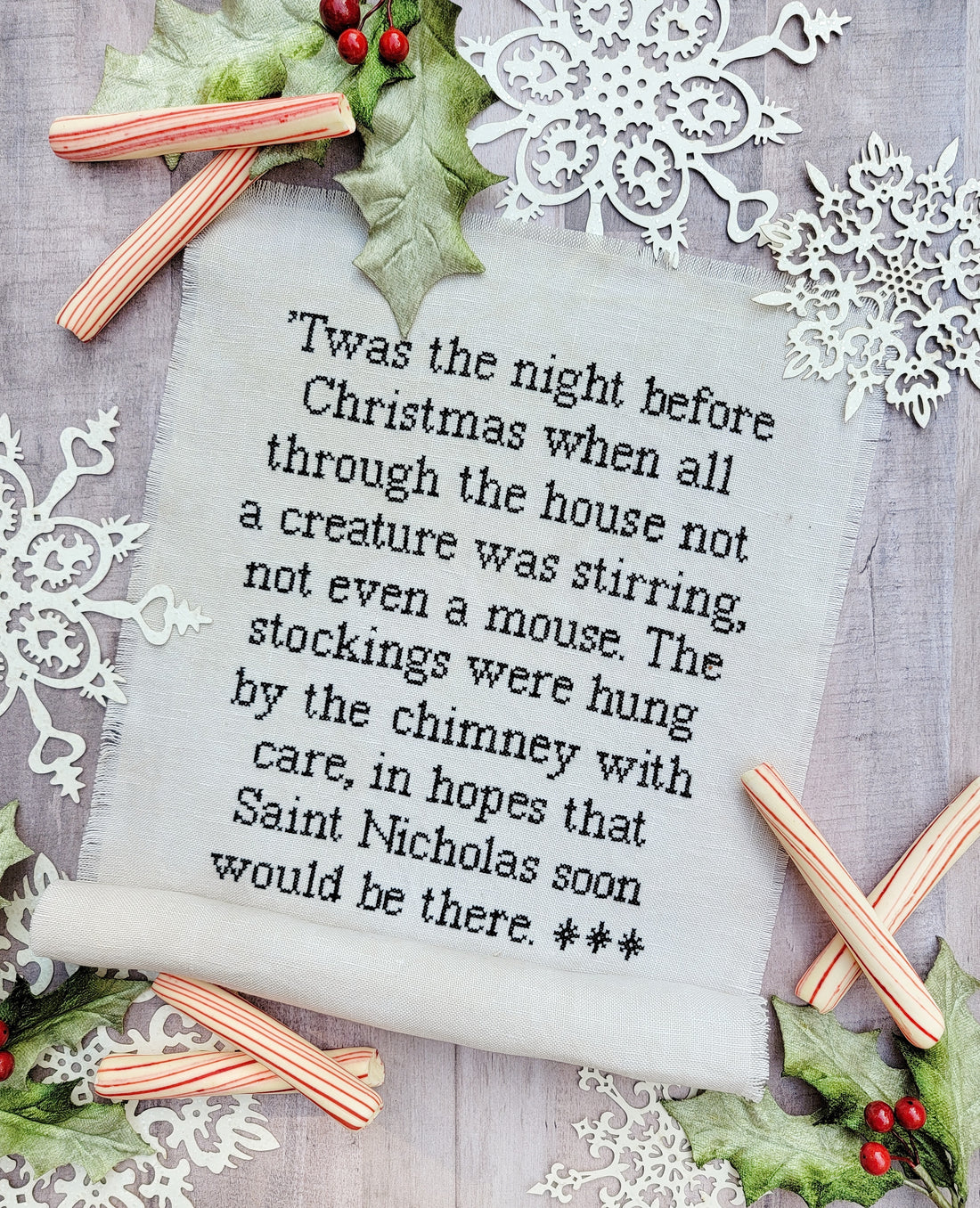 Night Before Christmas Cross Stitch Pattern Hello from Liz Mathews