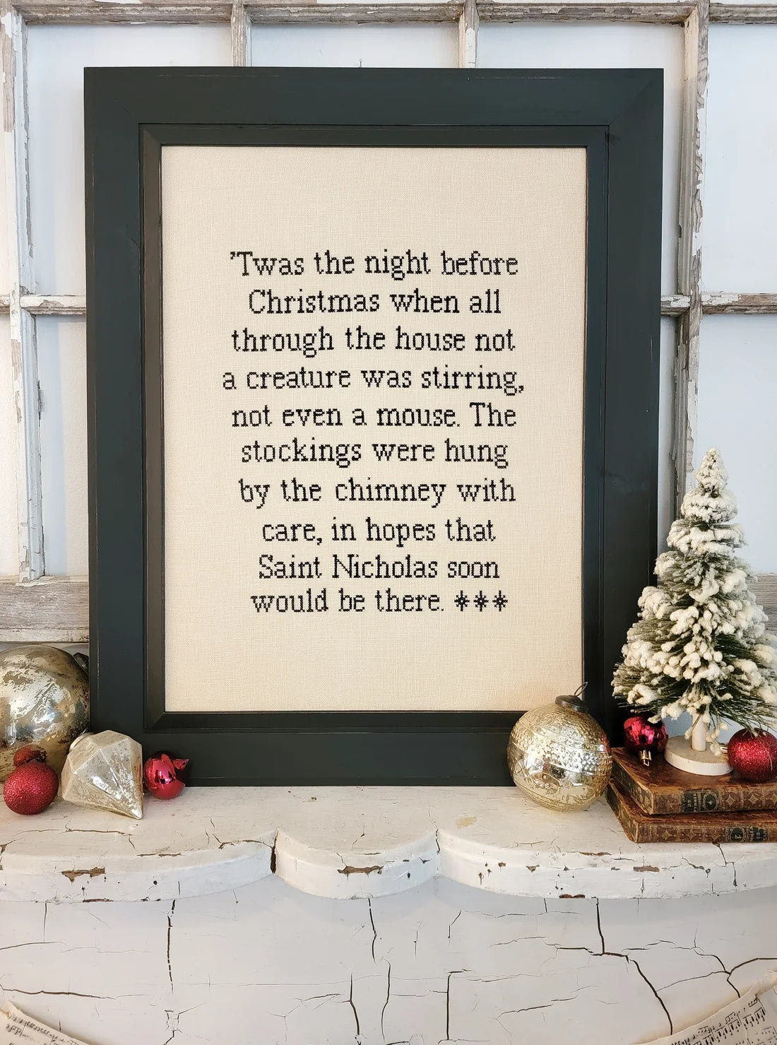 Night Before Christmas Cross Stitch Pattern Hello from Liz Mathews