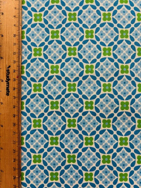 Flowers Days 70's Design CHU055-4D Flower Circles by Koko Seki (sold in 25cm increments)