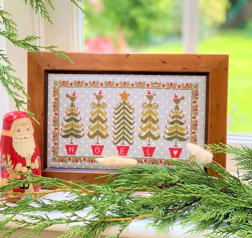 Noel Christmas Tree Cross Stitch Kit by Historical Sampler Company ...