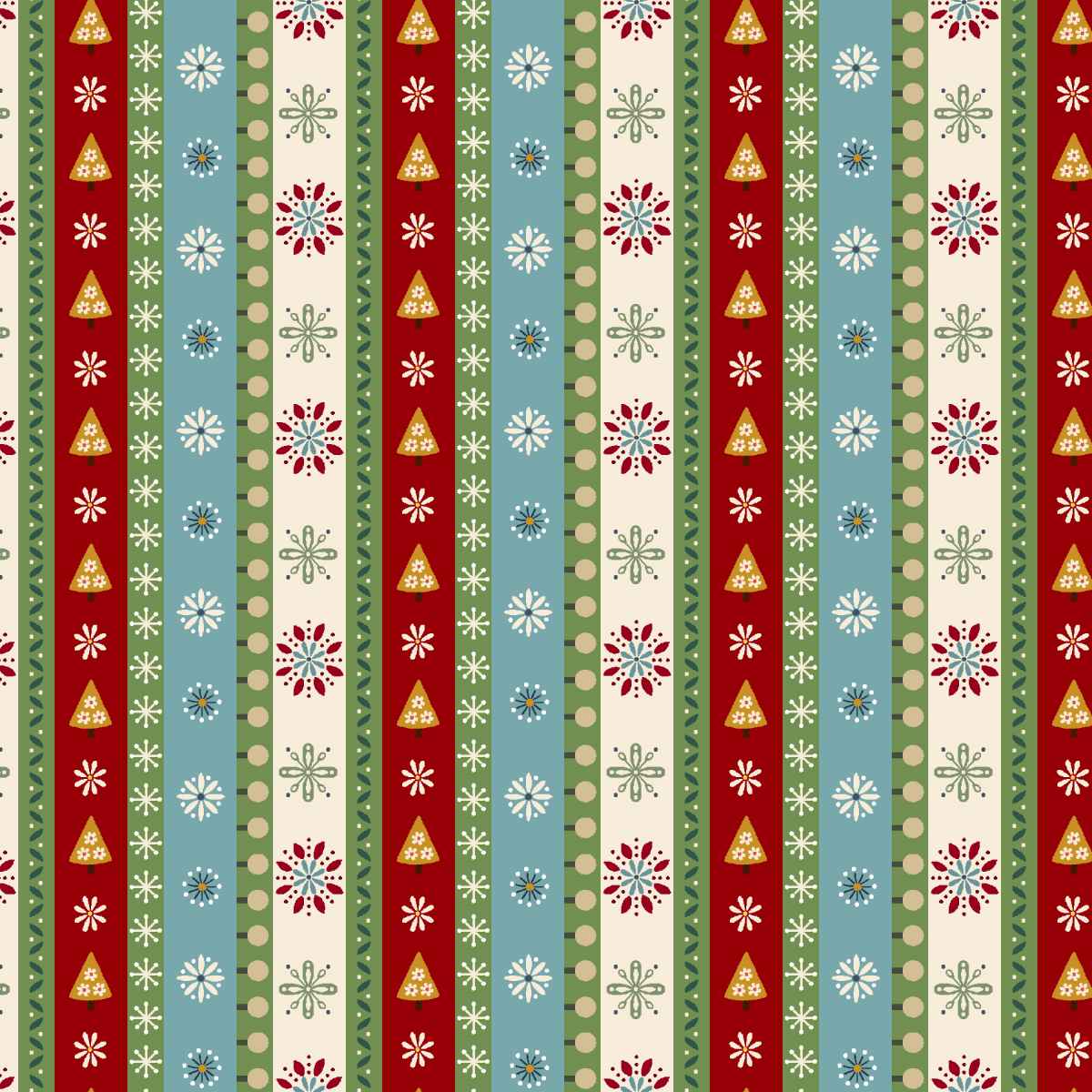 Nordic Holiday Village 3611-17 Mini Stripe Ice Blue by Mary Jane Carey for Henry Glass Fabrics (sold in 25cm increments)