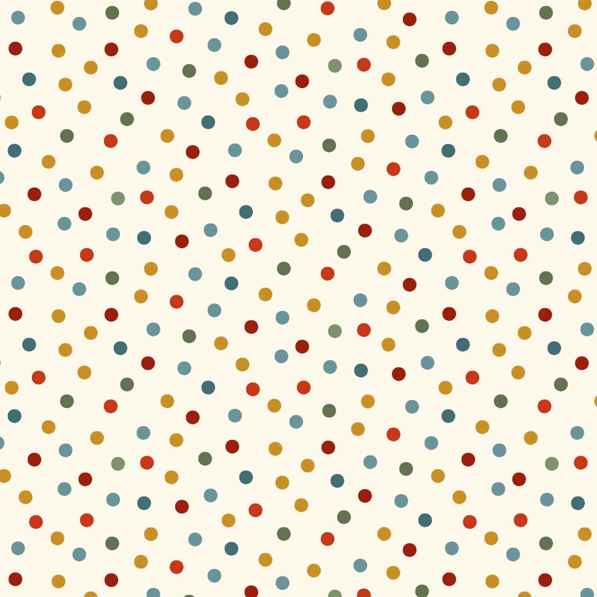 Nordic Holiday Village 3604-11 Dots Cream by Mary Jane Carey for Henry Glass Fabrics (sold in 25cm increments)